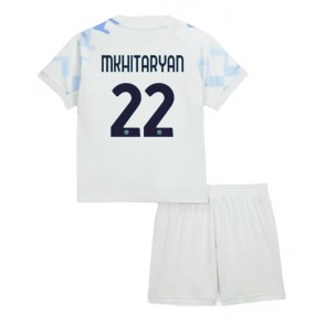 Lacne Dětský Futbalové dres Inter Milan Henrikh Mkhitaryan #22 2025-26 Krátky Rukáv - Preč (+ trenírky)